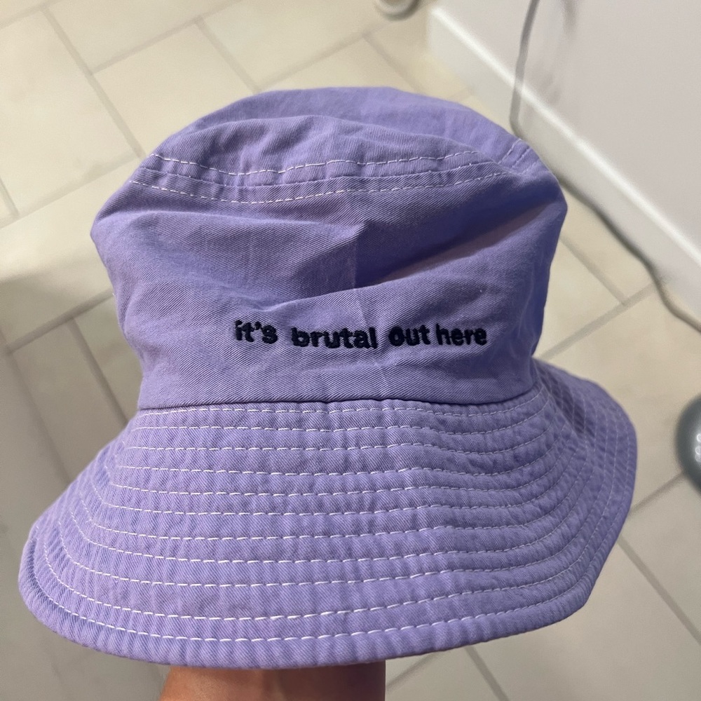 Olivia Rodrigo it's brutal out here bucket hat